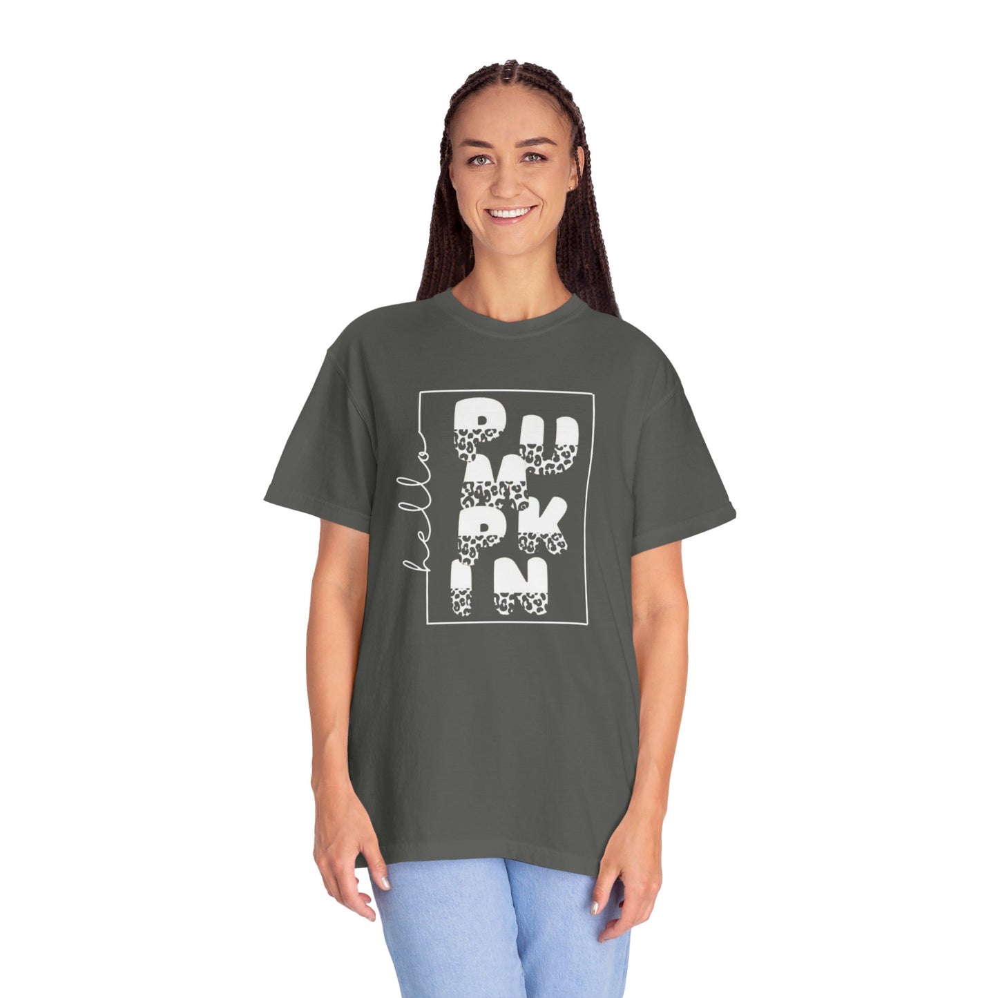 Hello PUMPKIN, Unisex Garment-Dyed T-shirt