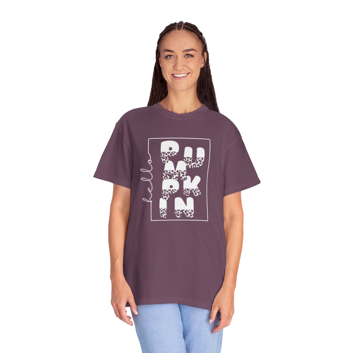 Hello PUMPKIN, Unisex Garment-Dyed T-shirt