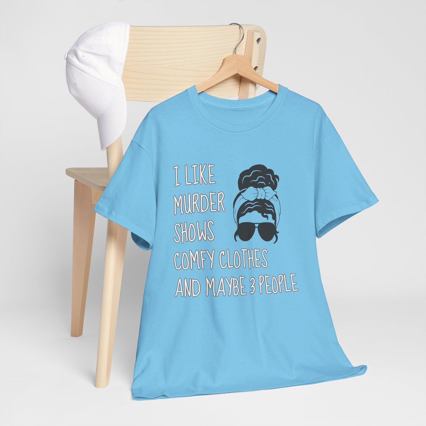 murder shows & comfy clothes, Unisex Heavy Cotton Tee
