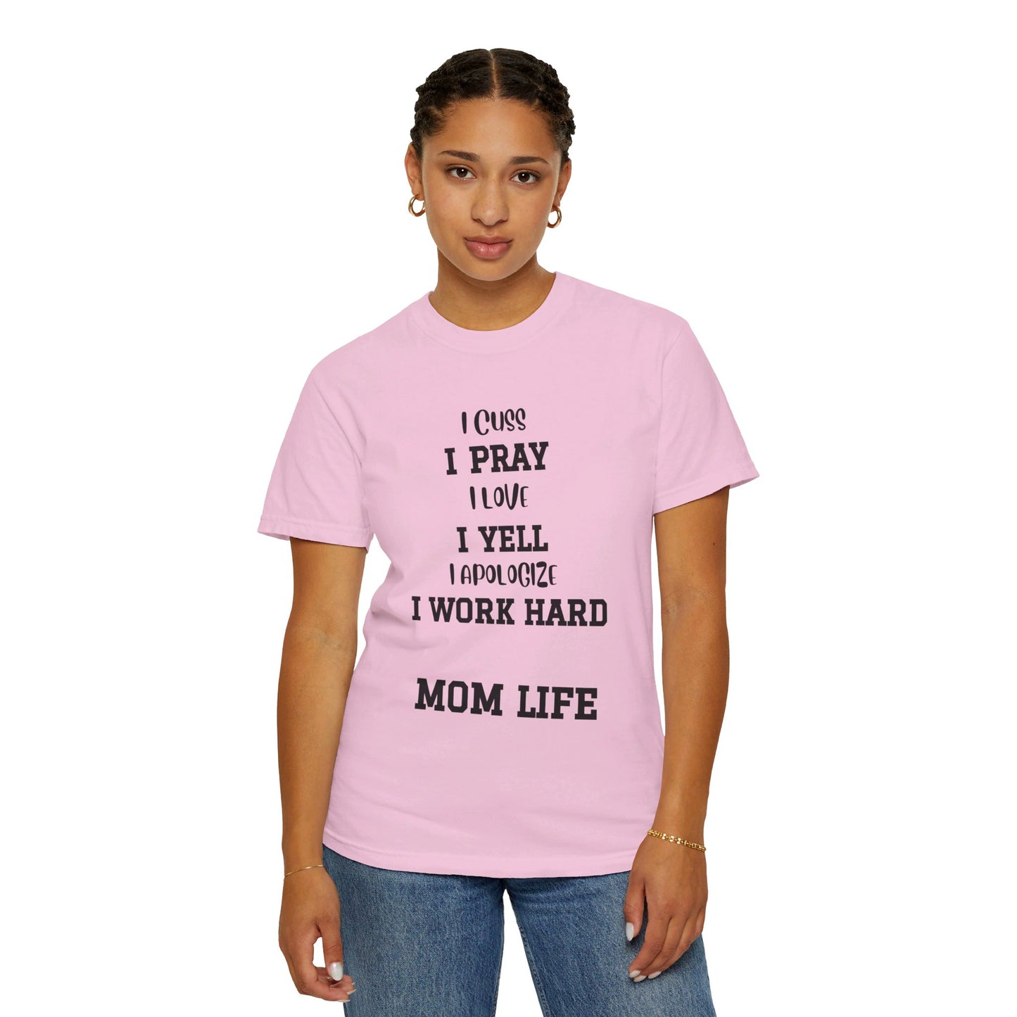 Mom Life, Unisex Garment-Dyed T-shirt