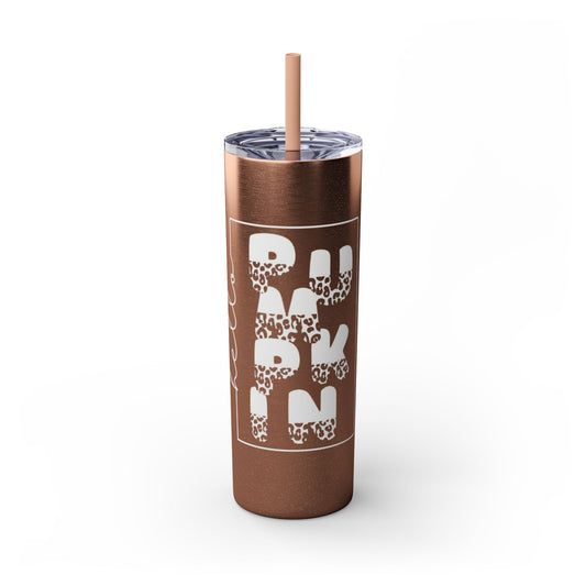 Hello Pumpkin, Skinny Tumbler with Straw, 20oz