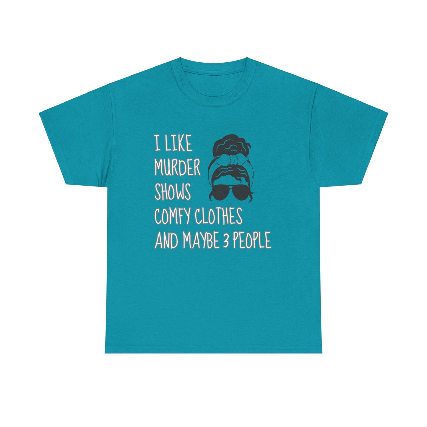 murder shows & comfy clothes, Unisex Heavy Cotton Tee