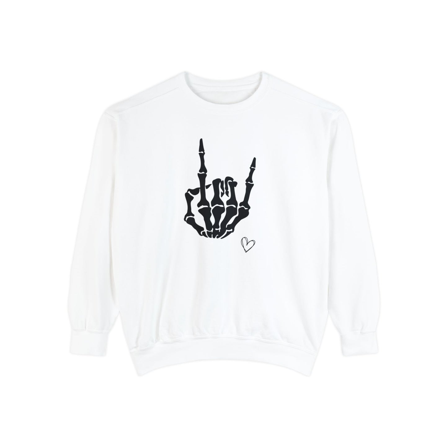 Skeleton Hand, Unisex Garment-Dyed Sweatshirt