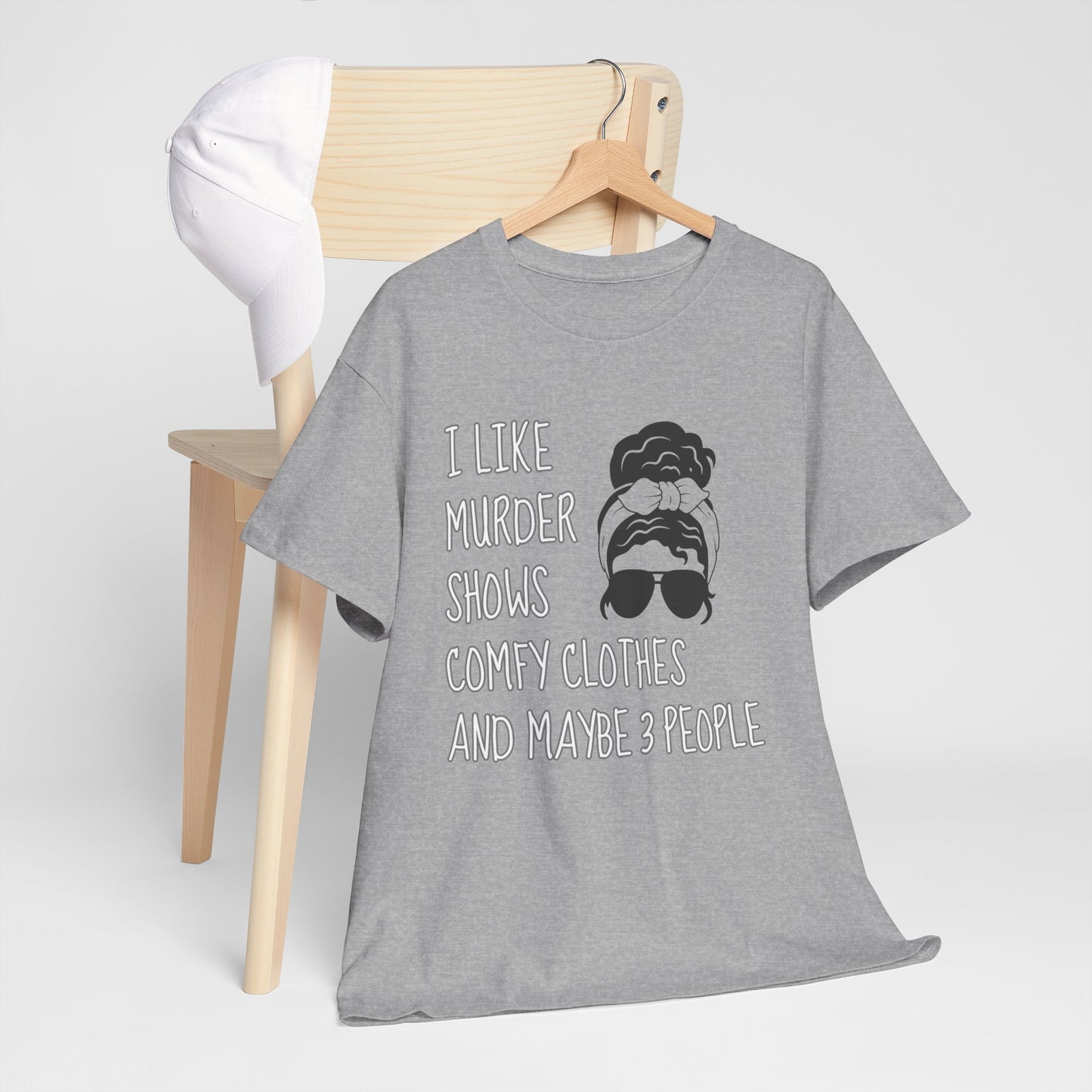 murder shows & comfy clothes, Unisex Heavy Cotton Tee