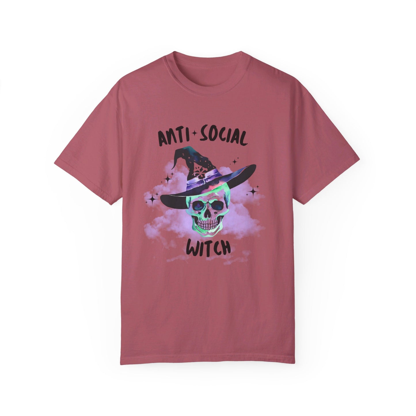 Anti Social Witch, Unisex Garment-Dyed T-shirt