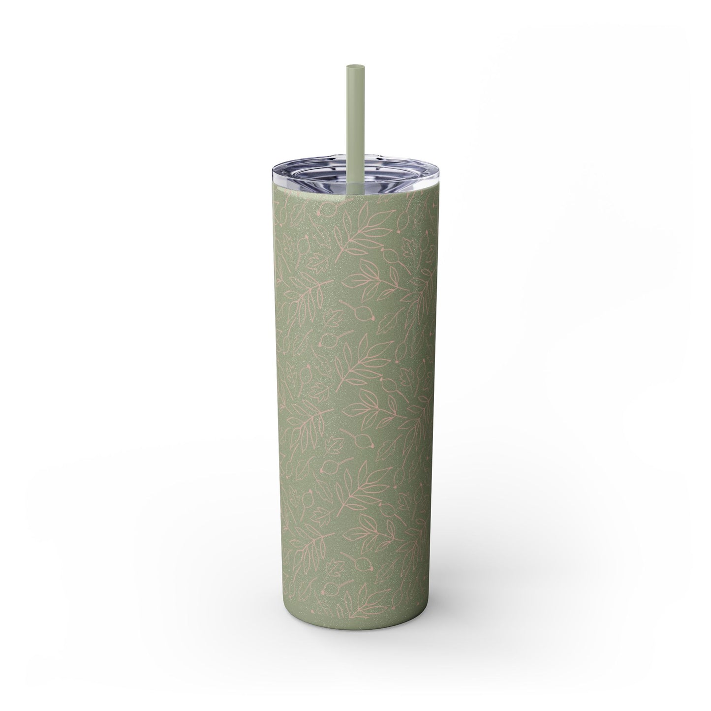 Fall Leaf, Skinny Tumbler with Straw, 20oz