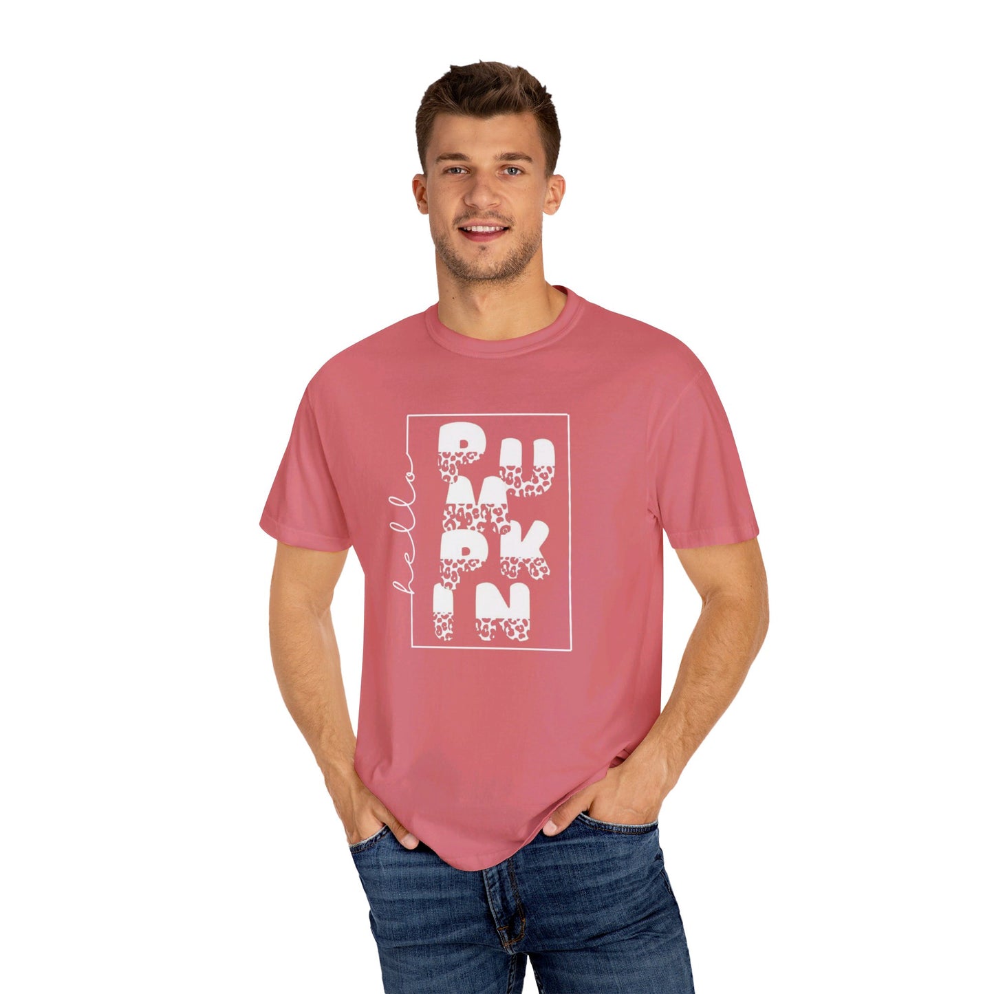 Hello PUMPKIN, Unisex Garment-Dyed T-shirt