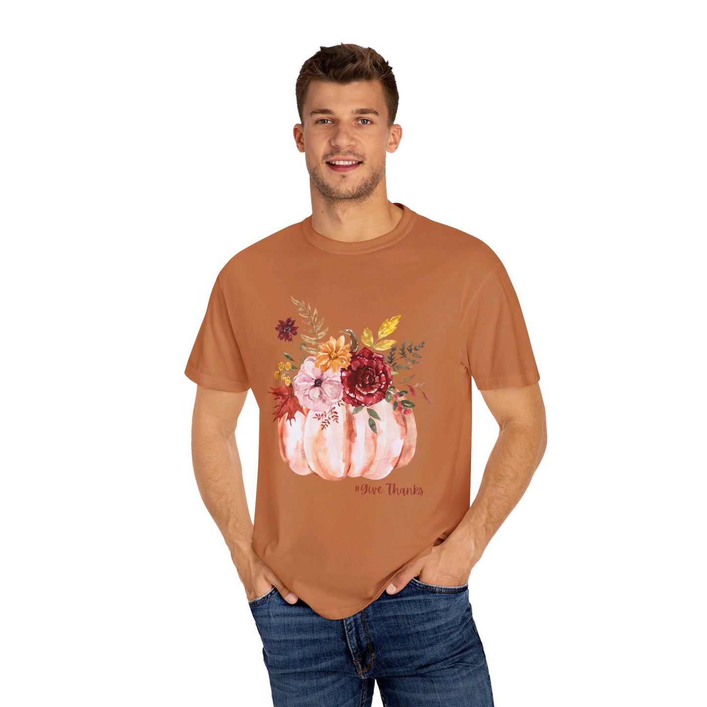 Give Thanks, Unisex Garment-Dyed T-shirt