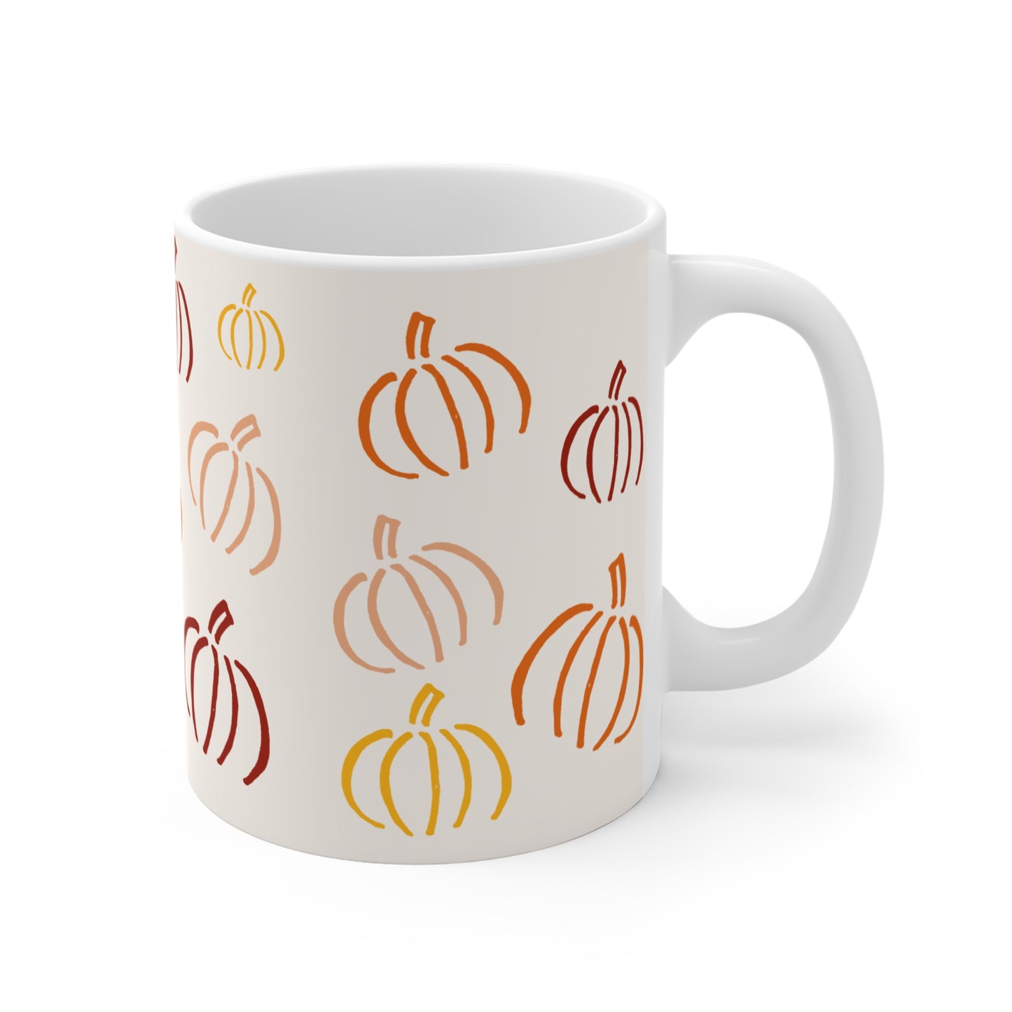 Fall Pumpkins Mug 11oz