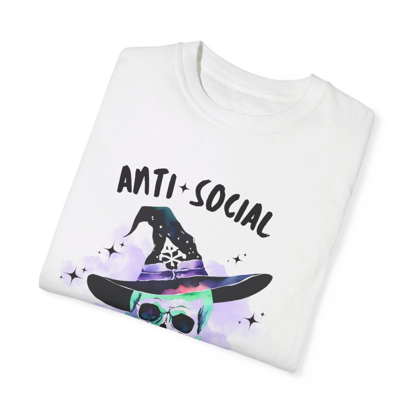 Anti Social Witch, Unisex Garment-Dyed T-shirt