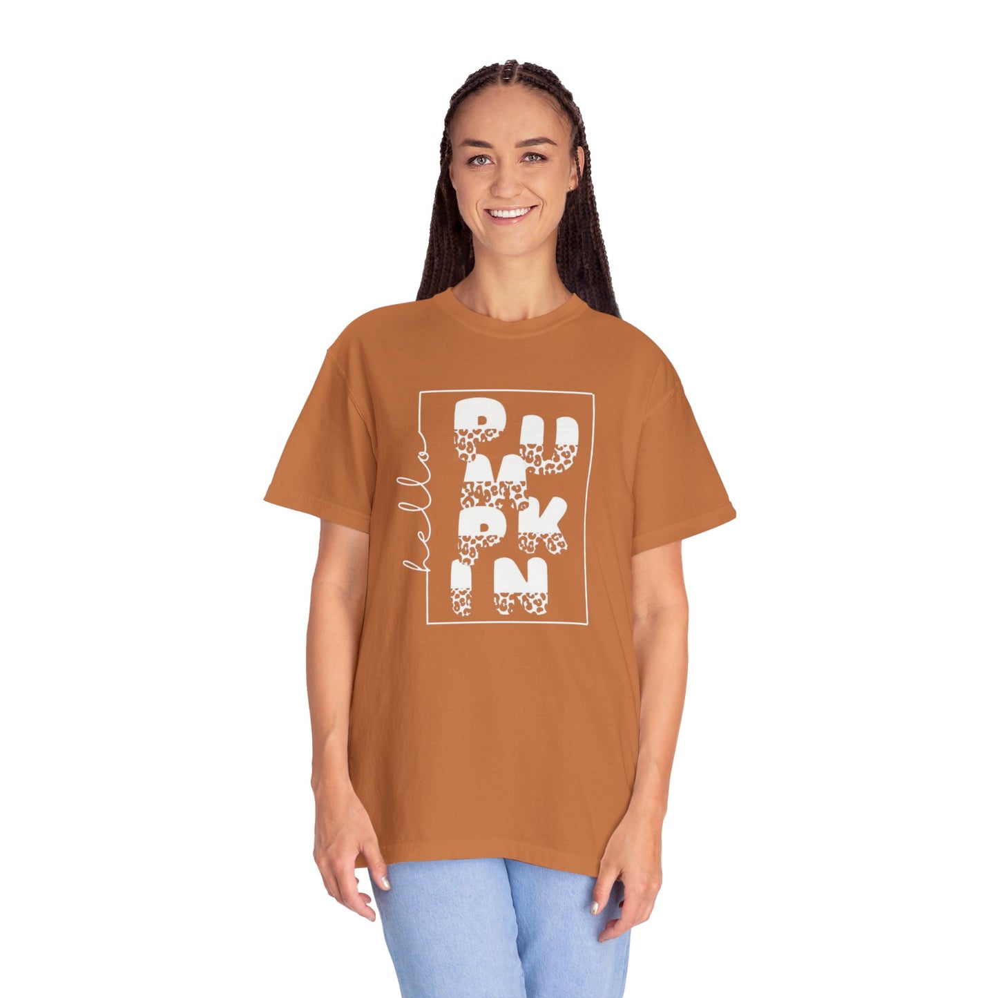 Hello PUMPKIN, Unisex Garment-Dyed T-shirt
