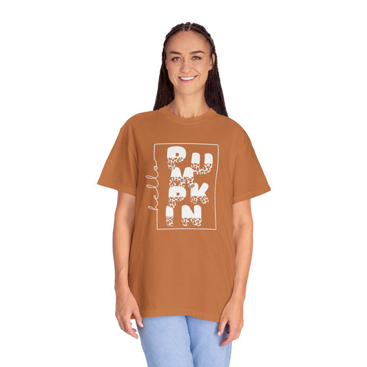 Hello PUMPKIN, Unisex Garment-Dyed T-shirt