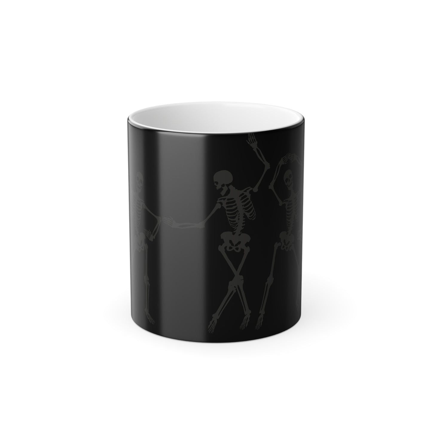 Skeleton Dancing, Color Morphing Mug, 11oz