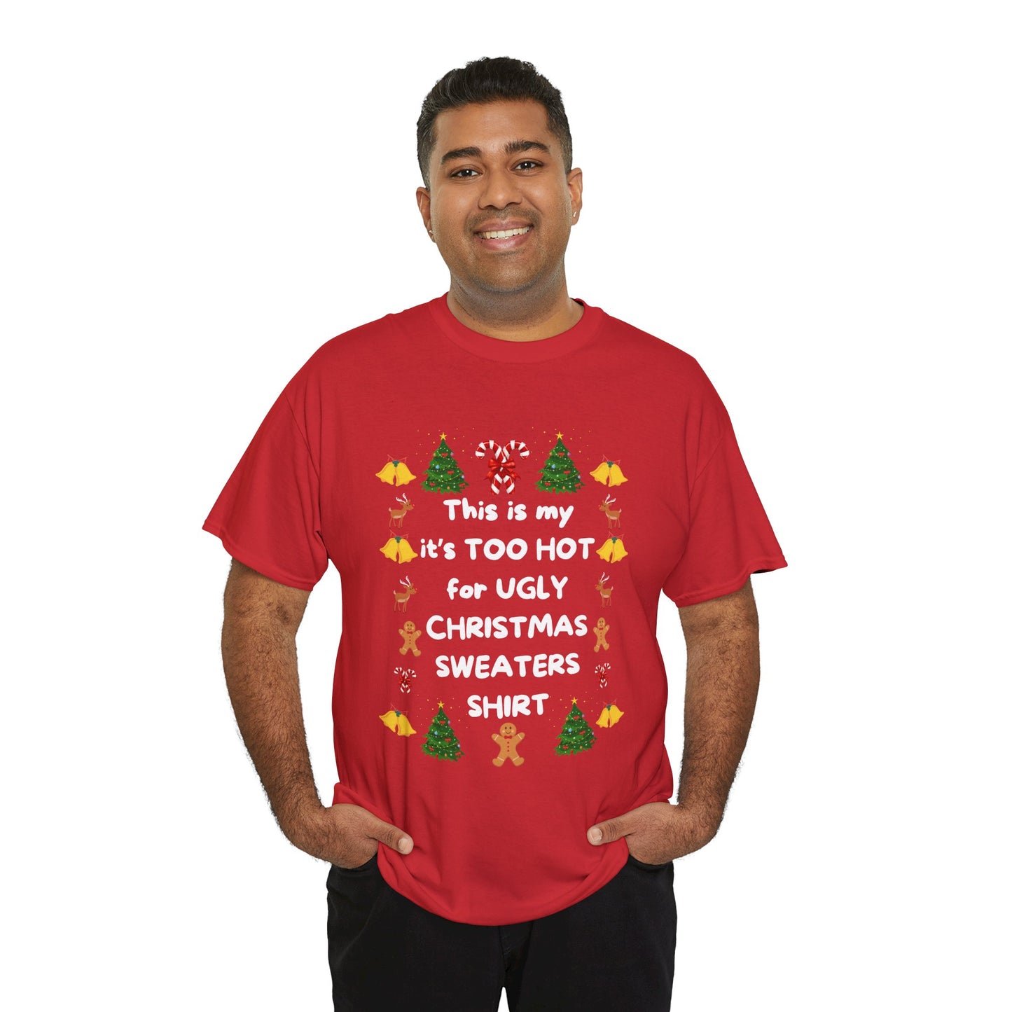 Ugly Sweater T-shirt, Unisex Heavy Cotton Tee