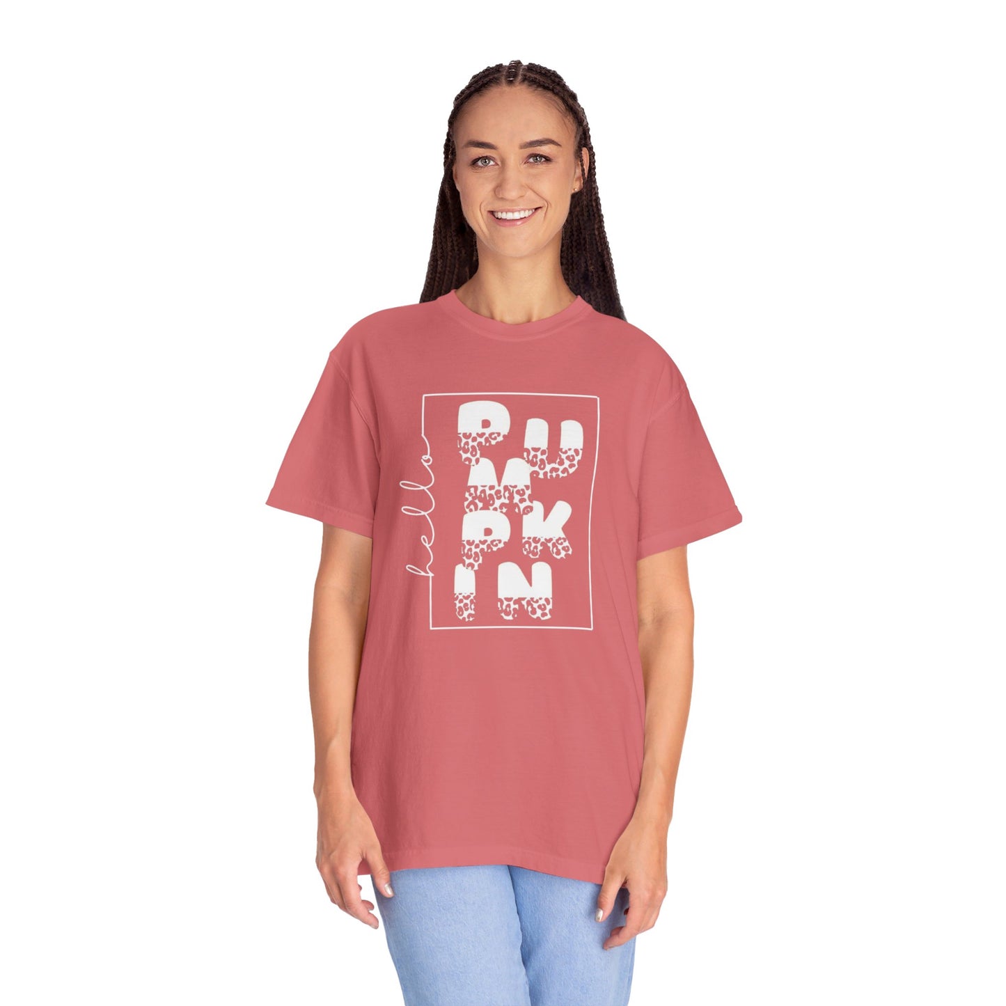 Hello PUMPKIN, Unisex Garment-Dyed T-shirt
