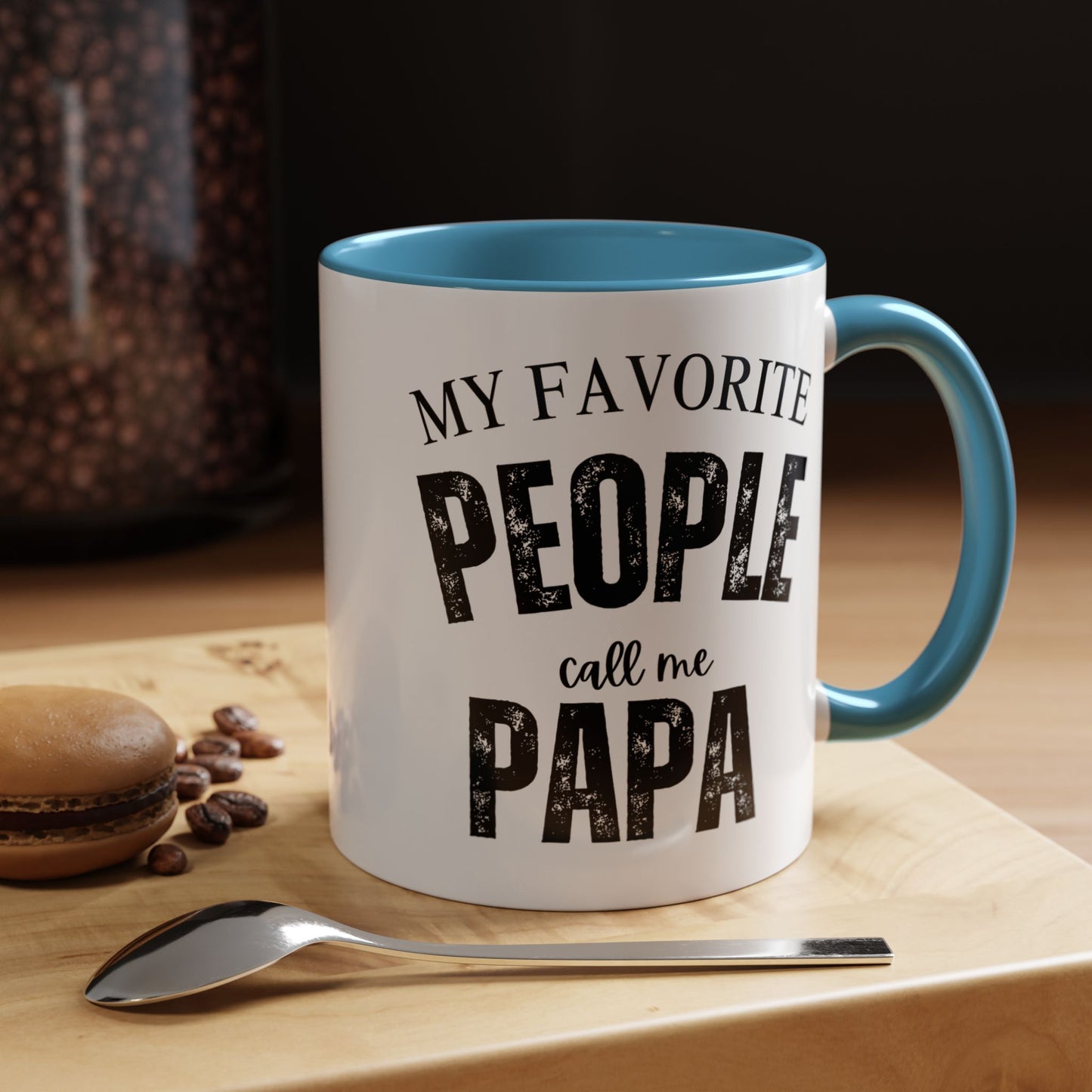 My Favorite People Call Me PAPA, Accent Coffee Mug (11, 15oz)