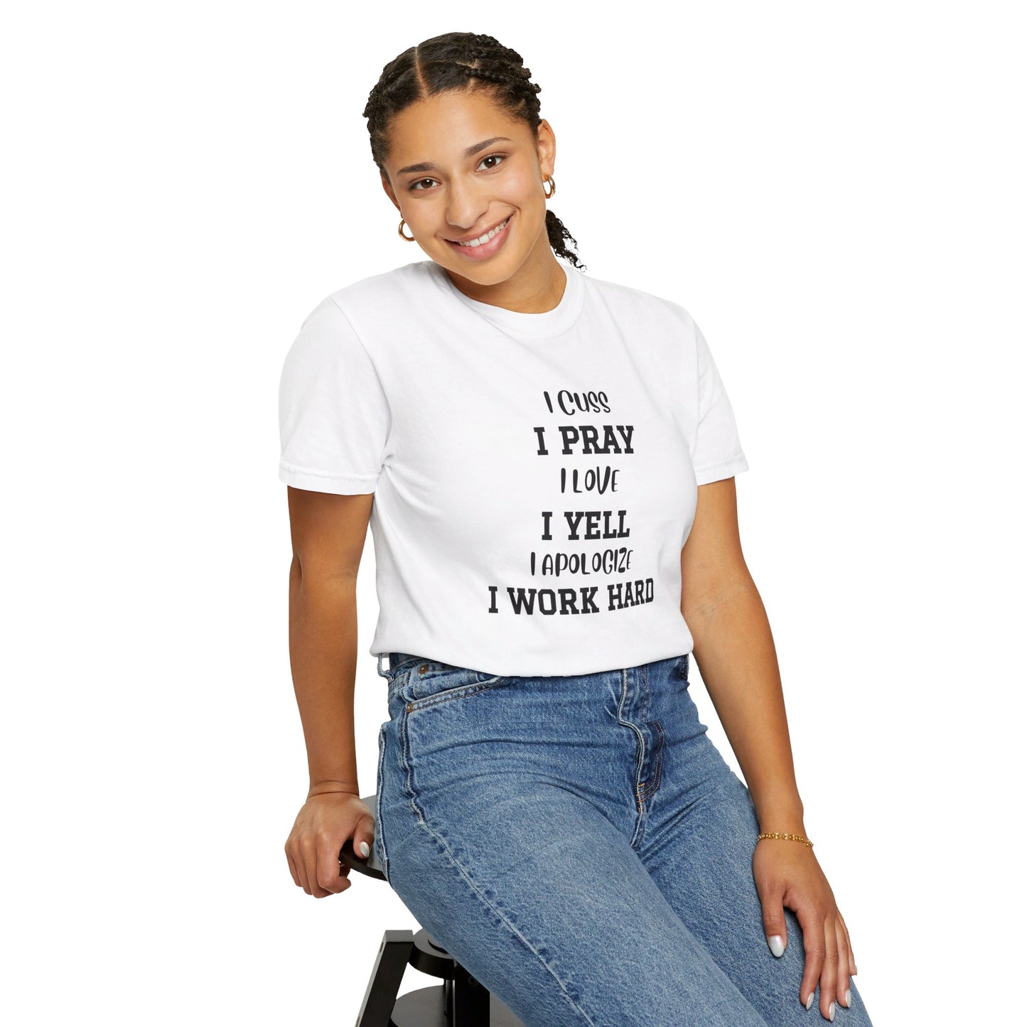 Mom Life, Unisex Garment-Dyed T-shirt