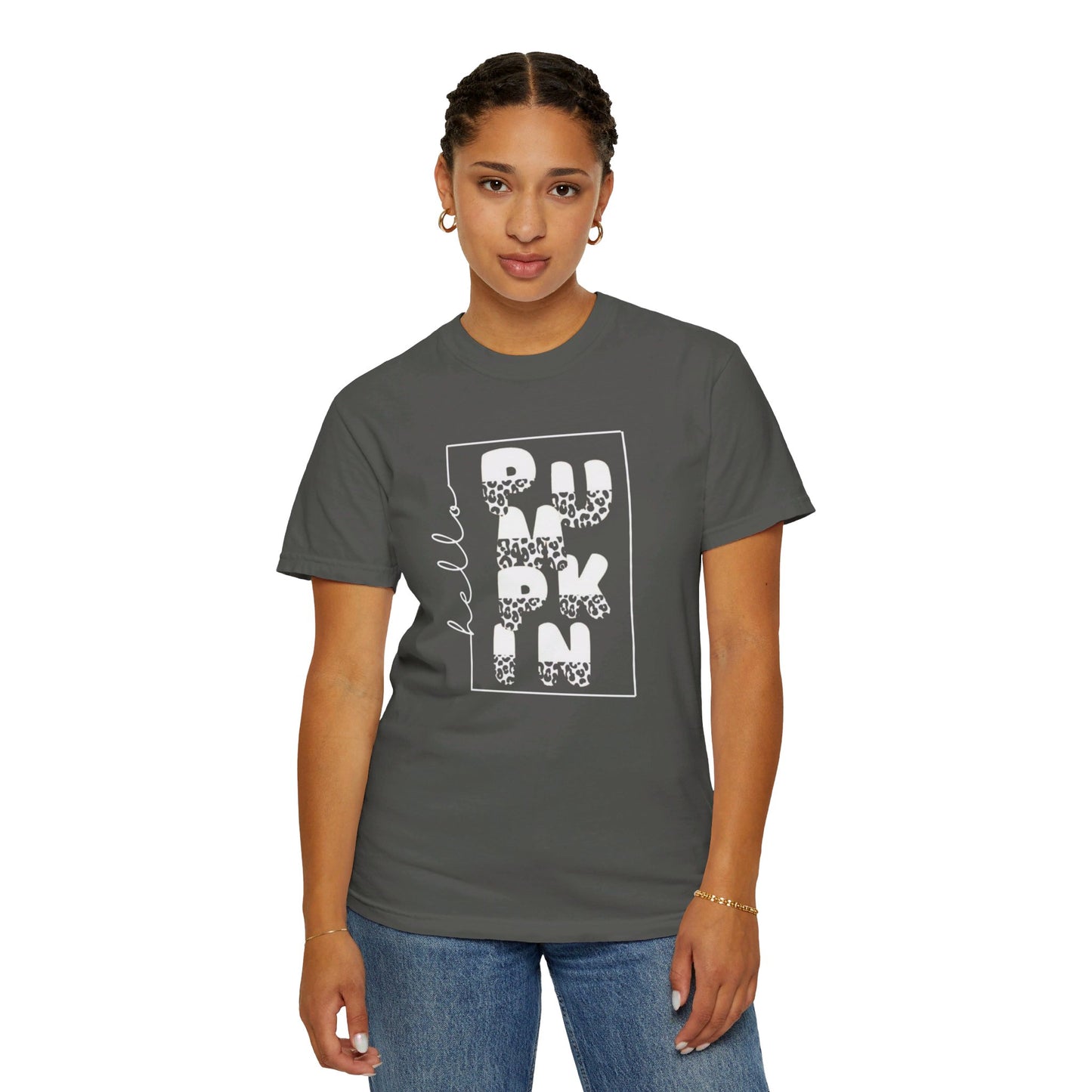 Hello PUMPKIN, Unisex Garment-Dyed T-shirt