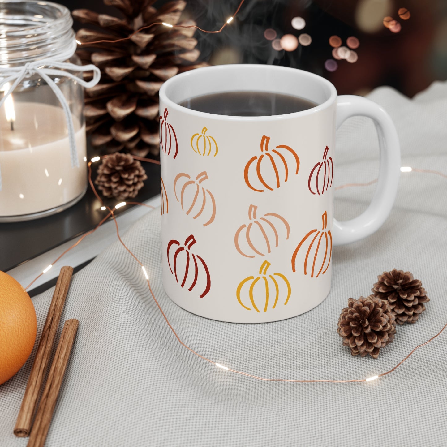Fall Pumpkins Mug 11oz
