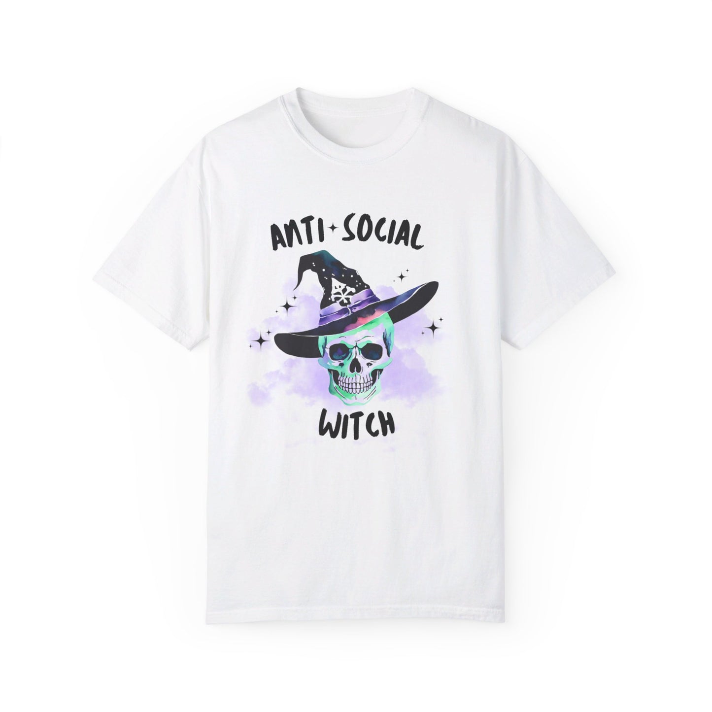 Anti Social Witch, Unisex Garment-Dyed T-shirt
