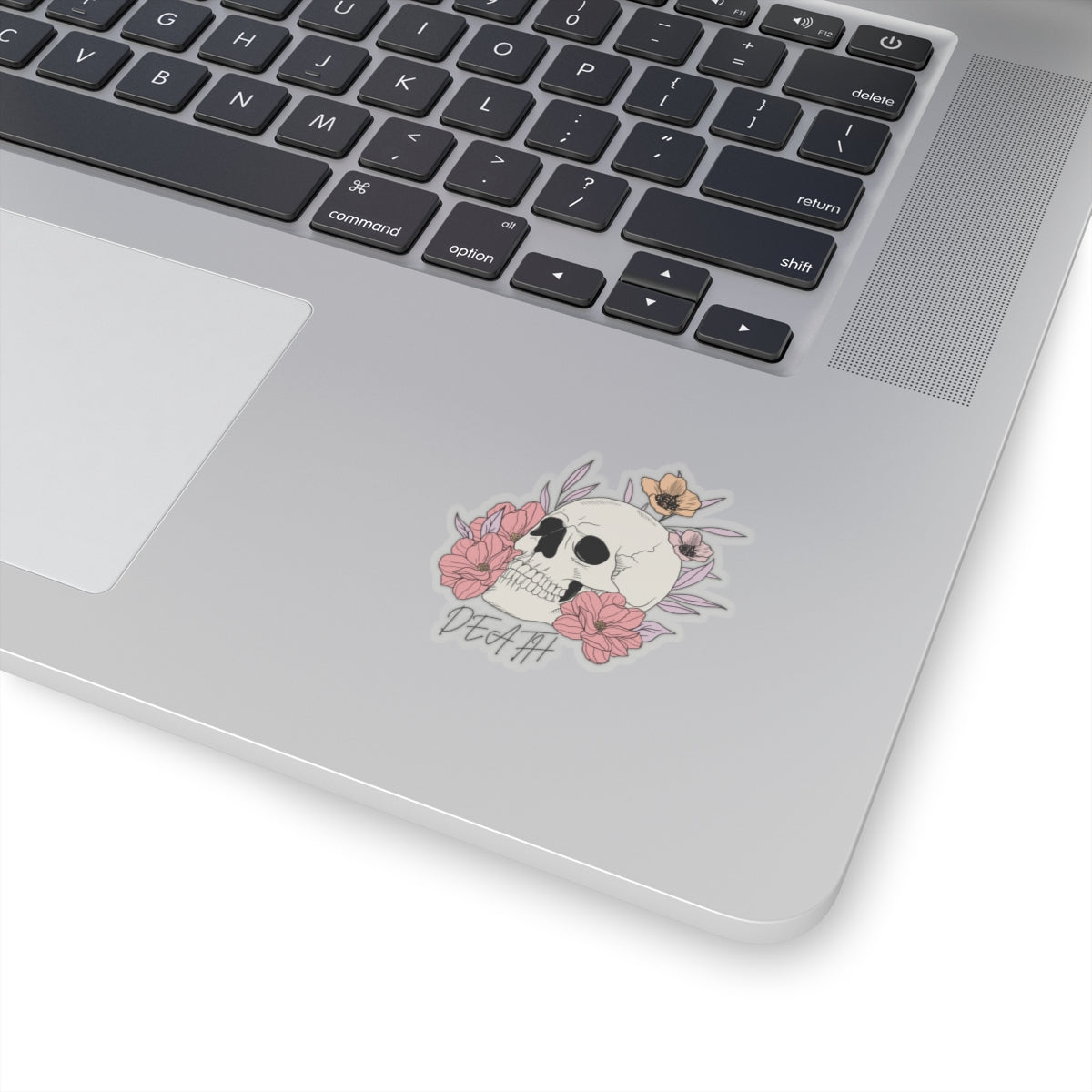 Skull and Flowers Death Sticker, Copy of One More Chapter WB, Kiss-Cut Stickers