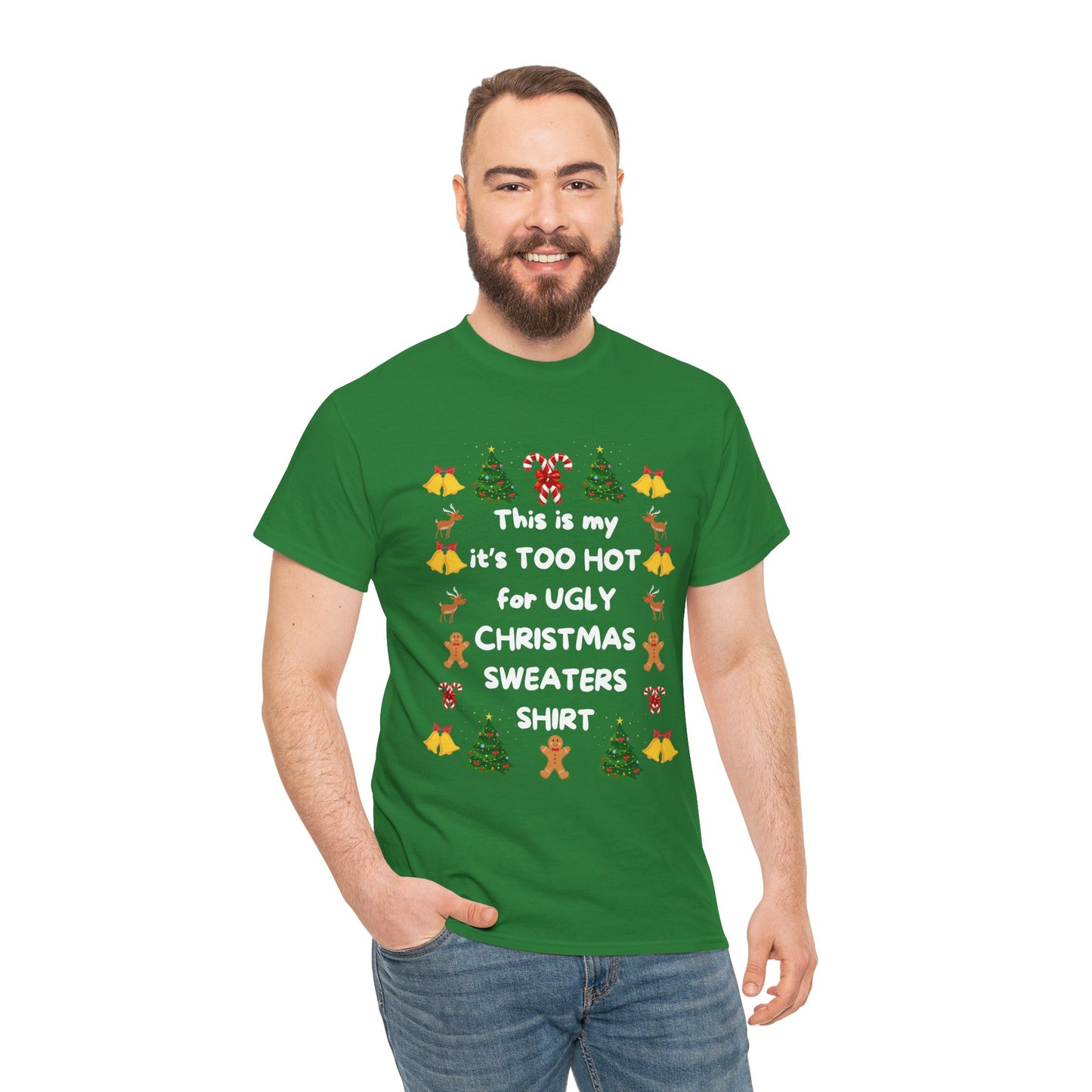 Ugly Sweater T-shirt, Unisex Heavy Cotton Tee