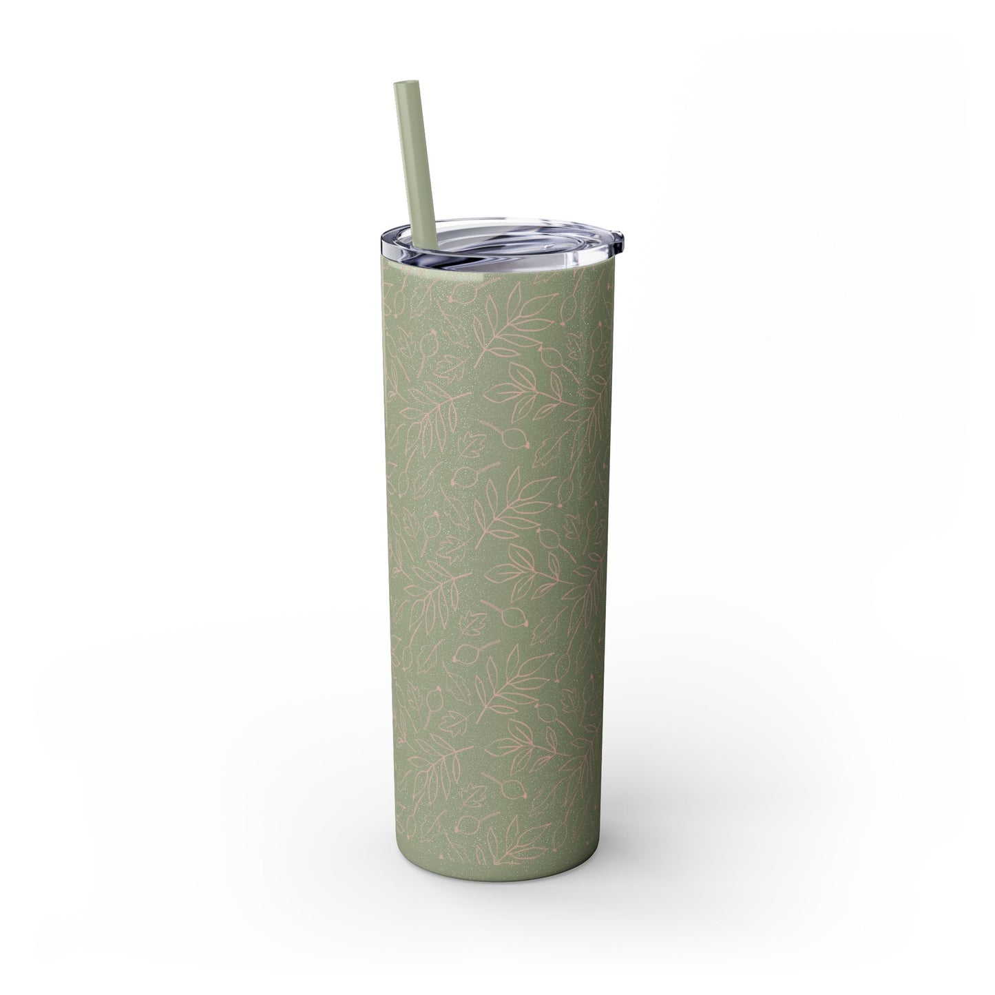 Fall Leaf, Skinny Tumbler with Straw, 20oz