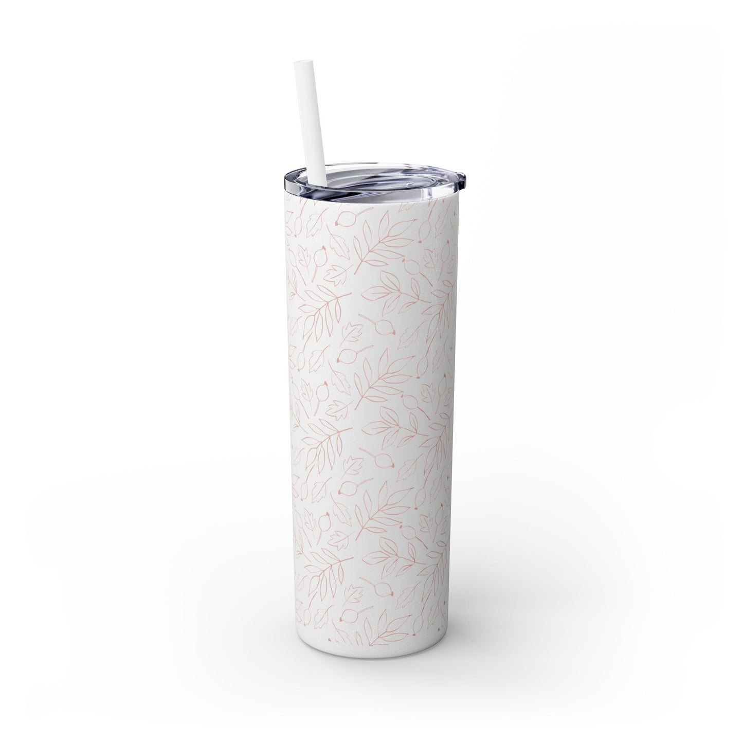Fall Leaf, Skinny Tumbler with Straw, 20oz