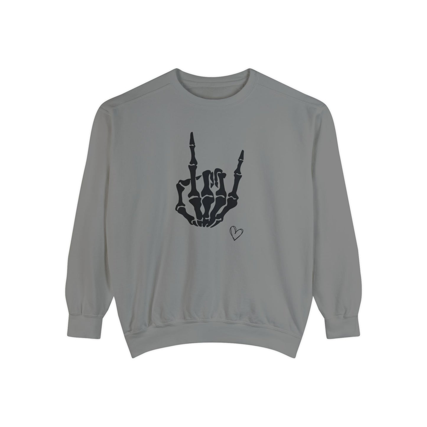 Skeleton Hand, Unisex Garment-Dyed Sweatshirt
