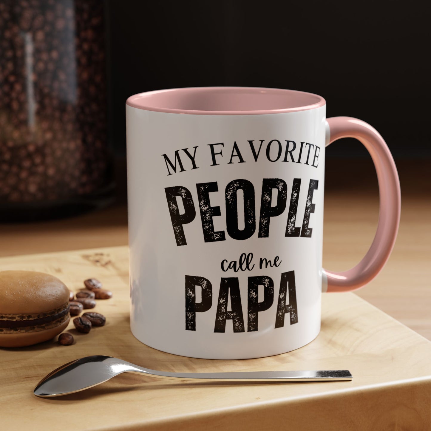 My Favorite People Call Me PAPA, Accent Coffee Mug (11, 15oz)