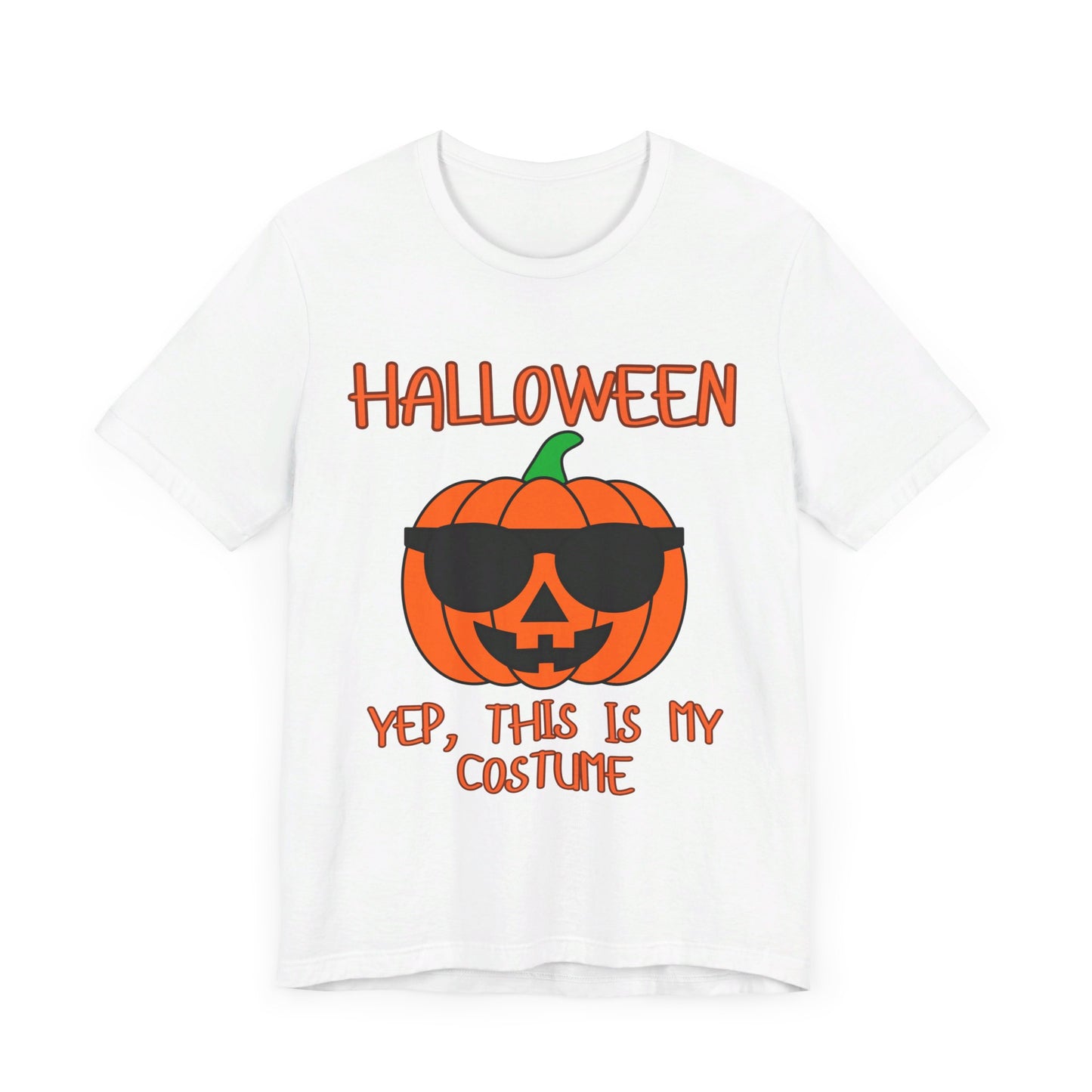 Yep This is My Costume, Pumpkin, Halloween, Unisex Jersey Short Sleeve Tee
