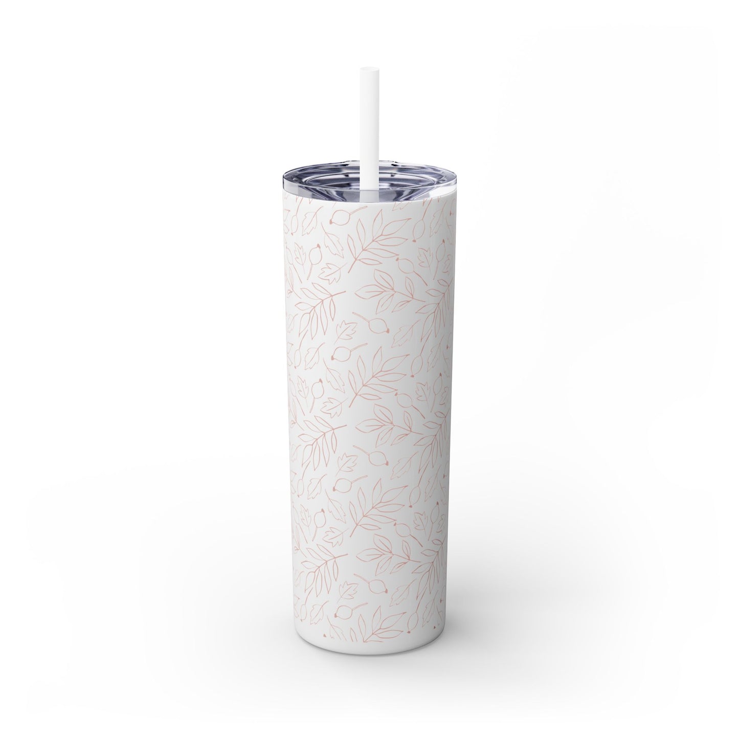 Fall Leaf, Skinny Tumbler with Straw, 20oz