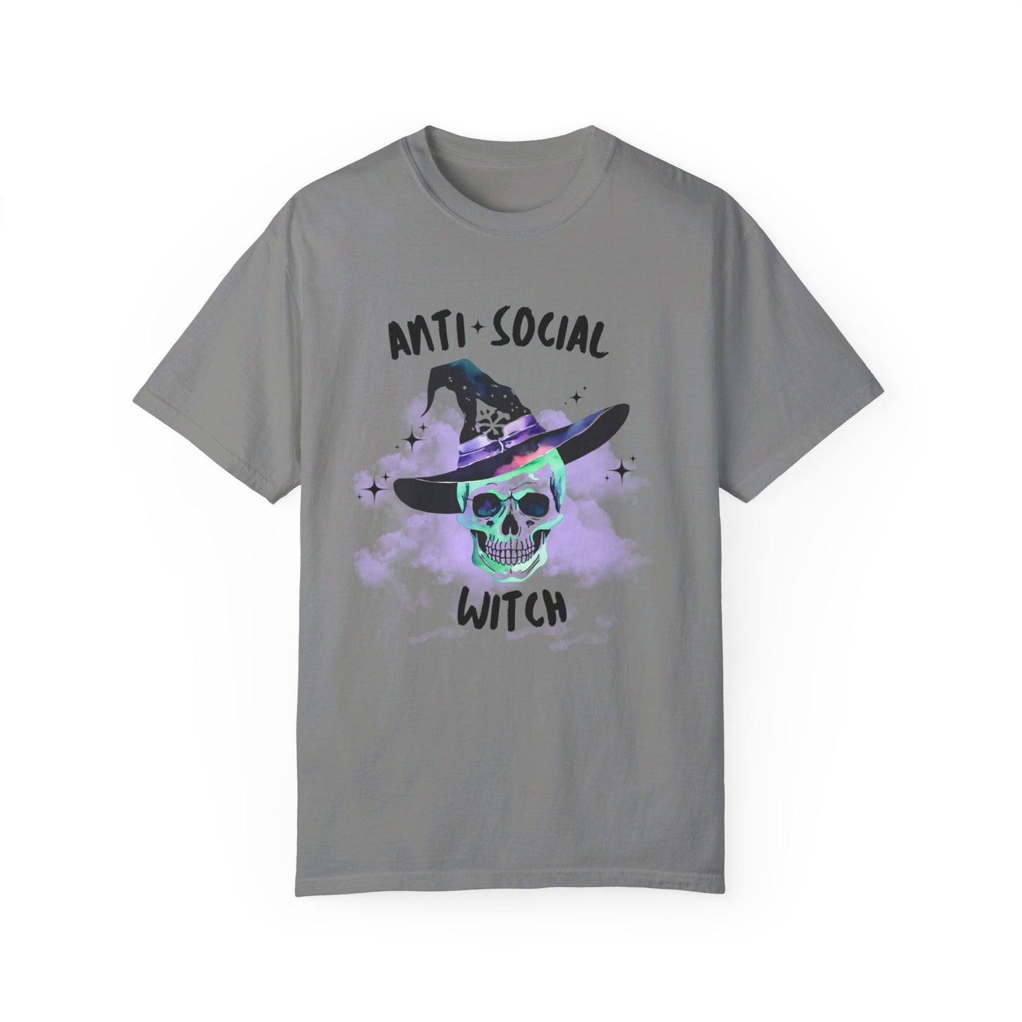 Anti Social Witch, Unisex Garment-Dyed T-shirt