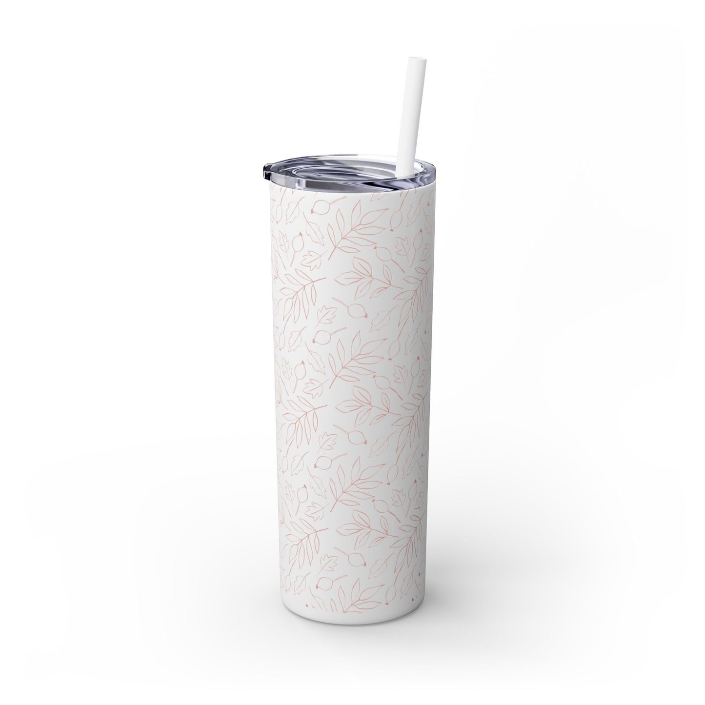 Fall Leaf, Skinny Tumbler with Straw, 20oz