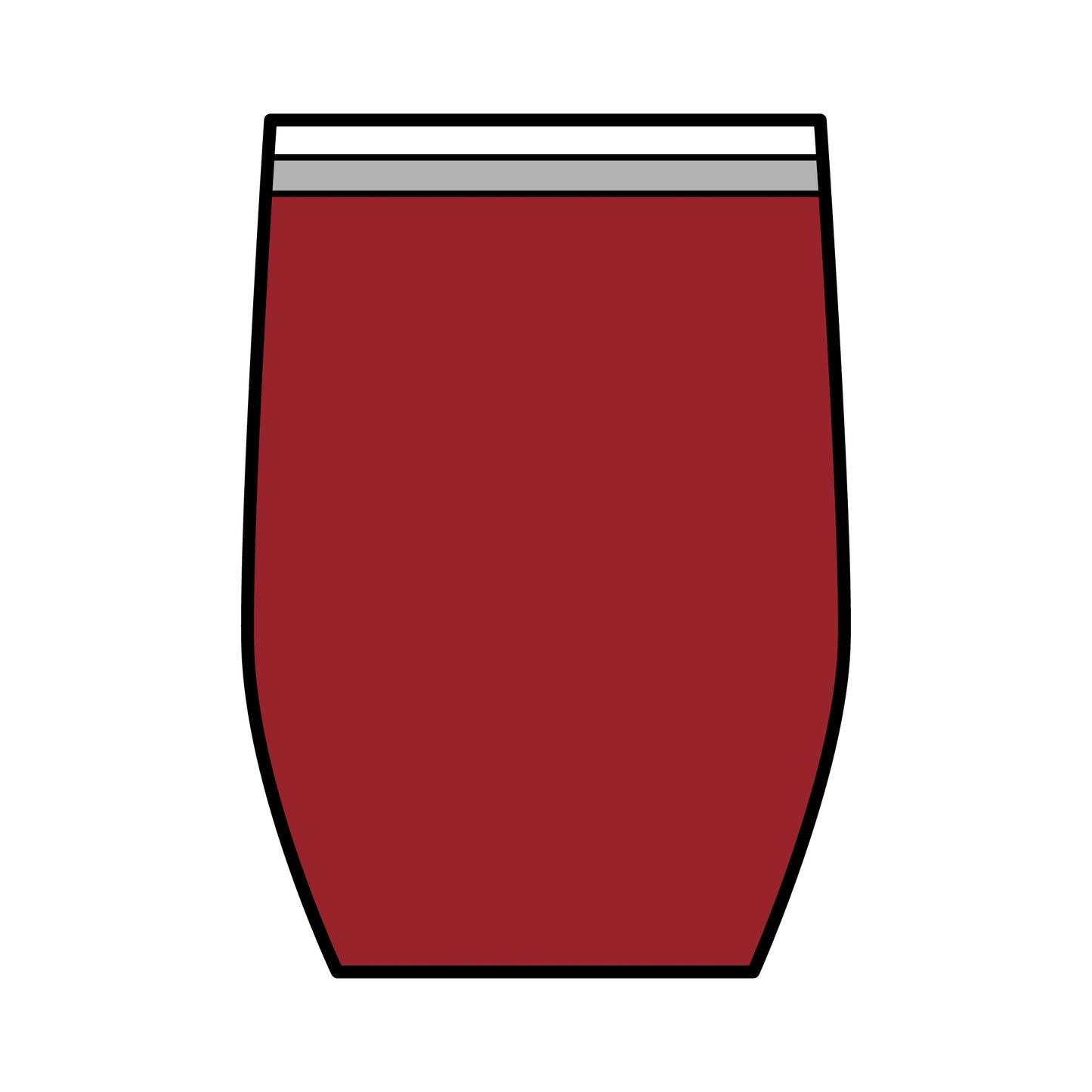 Wine Tumbler Skeleton Hands Heart 12oz.