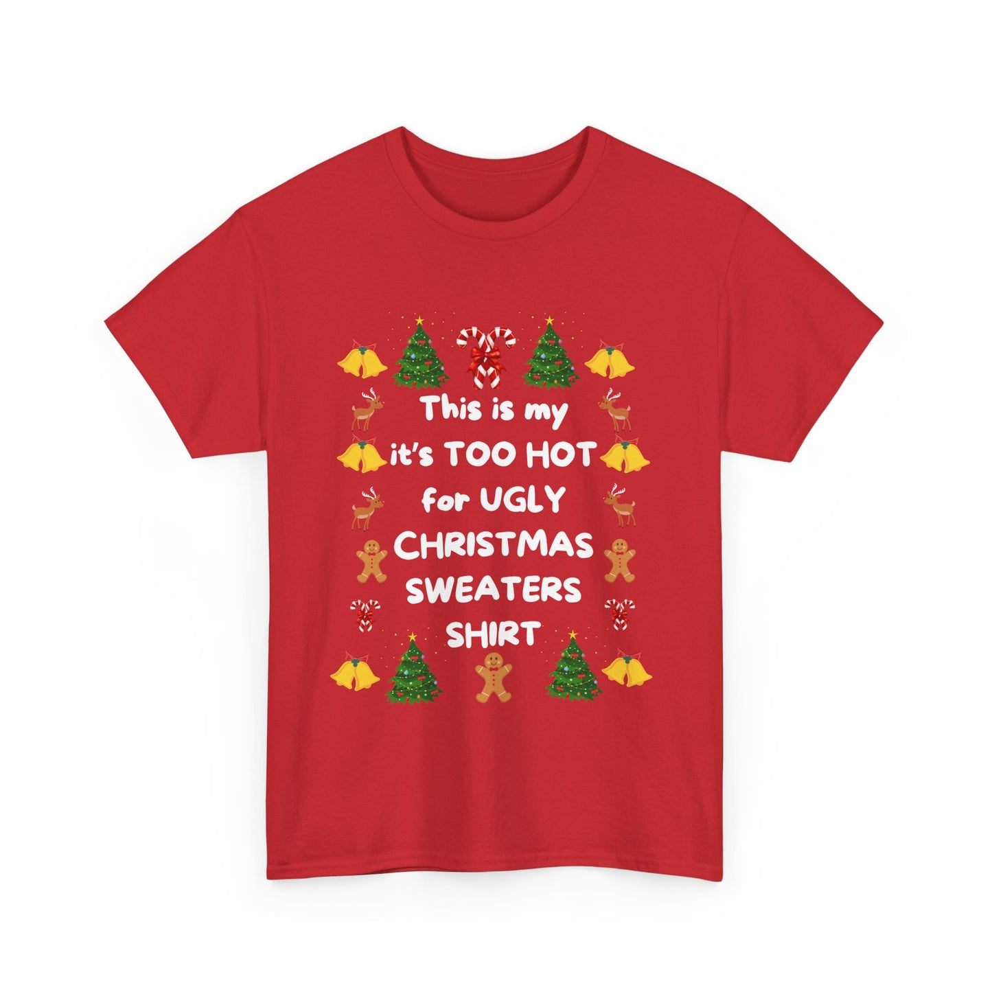 Ugly Sweater T-shirt, Unisex Heavy Cotton Tee