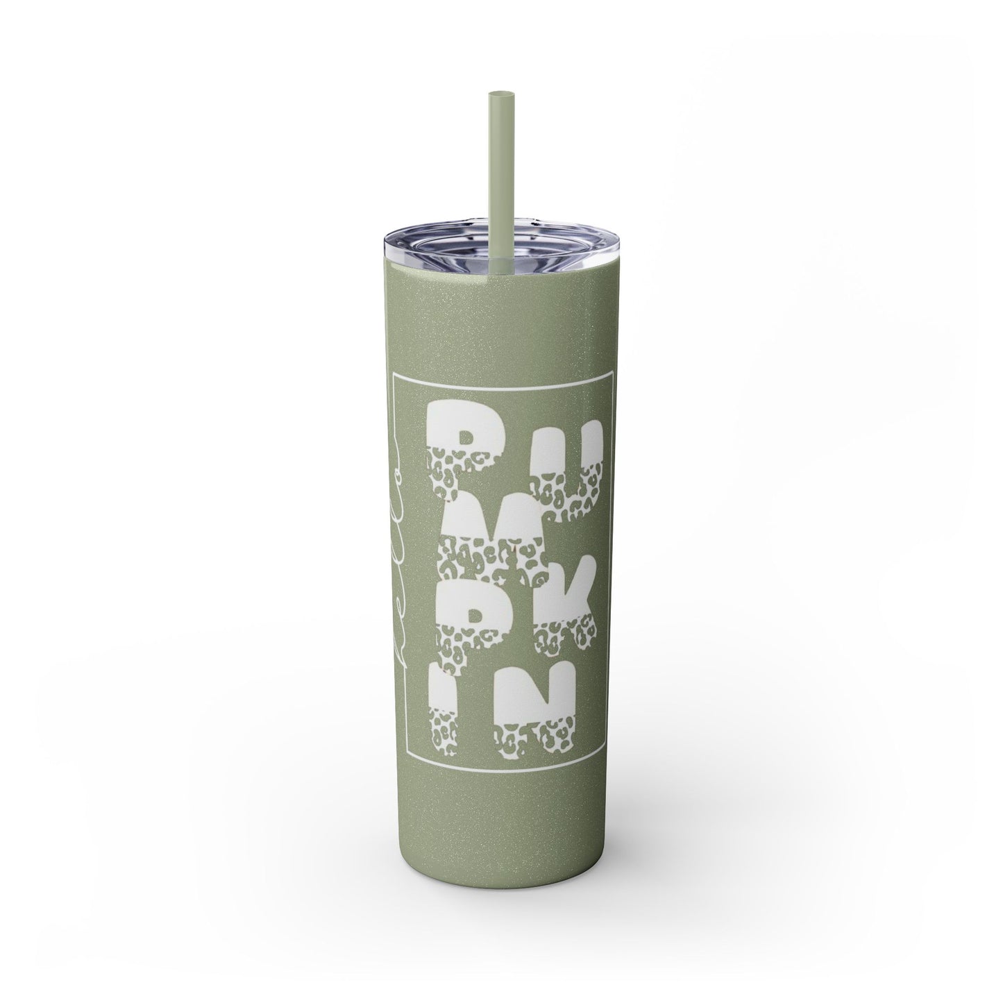 Hello Pumpkin, Skinny Tumbler with Straw, 20oz