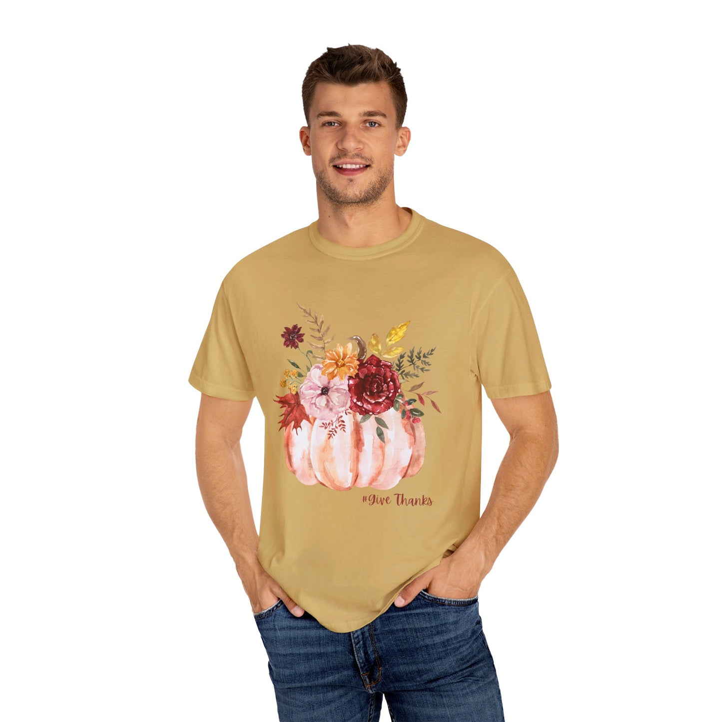 Give Thanks, Unisex Garment-Dyed T-shirt
