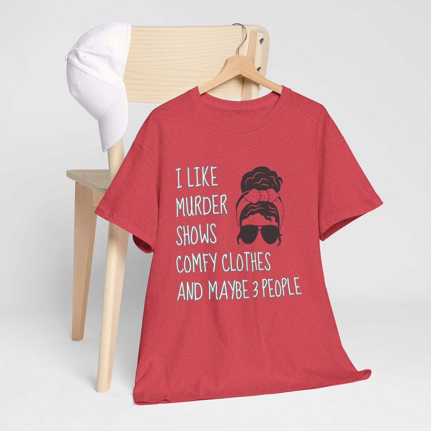 murder shows & comfy clothes, Unisex Heavy Cotton Tee
