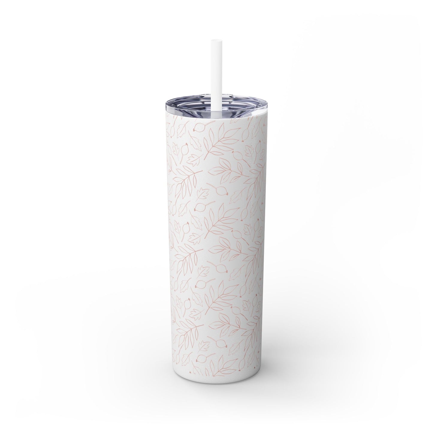 Fall Leaf, Skinny Tumbler with Straw, 20oz