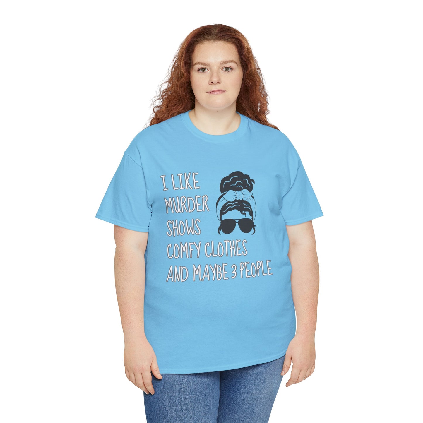 murder shows & comfy clothes, Unisex Heavy Cotton Tee