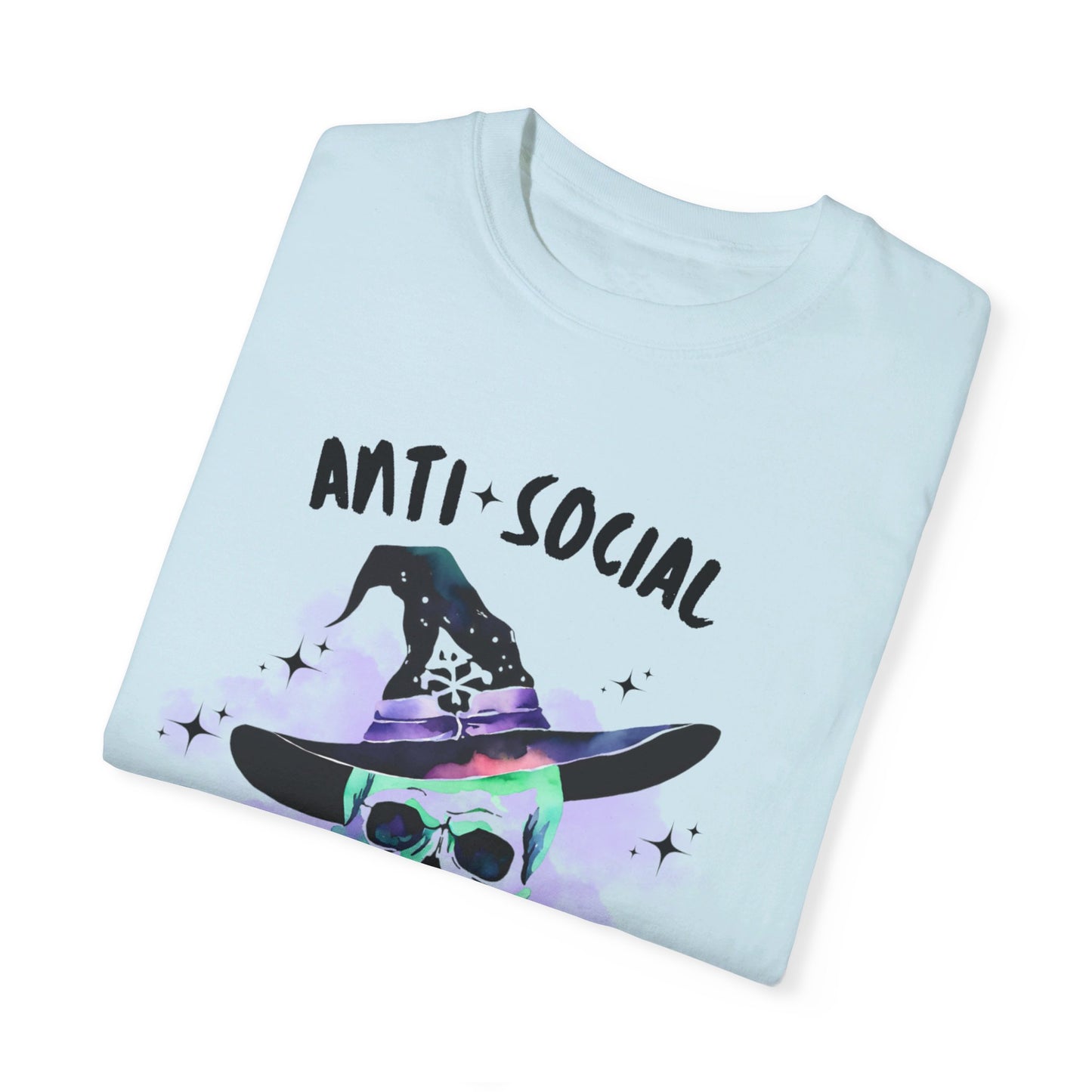 Anti Social Witch, Unisex Garment-Dyed T-shirt