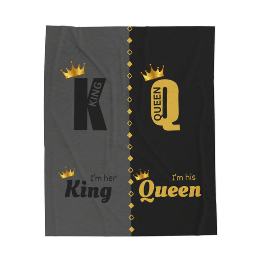 KING and QUEEN Velveteen Plush Blanket