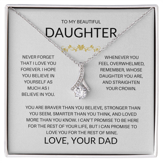 To My Beautiful Daughter | Alluring Beauty necklace