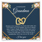To My Beautiful Grandma | I Love You - Interlocking Hearts necklace
