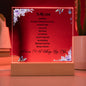 For Lovers | Square Acrylic Plaque