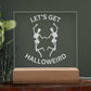LET'S GET HALLOWEIRD, HALLOWEEN DECORATION ACRYLIC PLAQUE