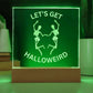LET'S GET HALLOWEIRD, HALLOWEEN DECORATION ACRYLIC PLAQUE