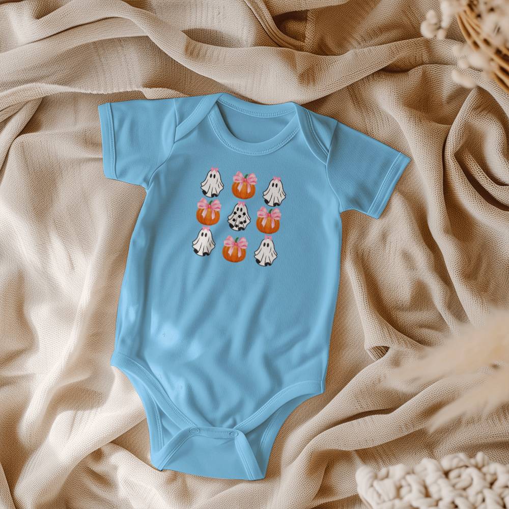 Cute Ghost with Bow Onesie