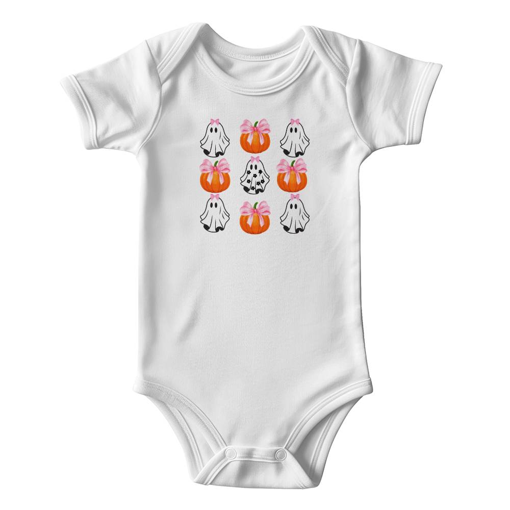 Cute Ghost with Bow Onesie